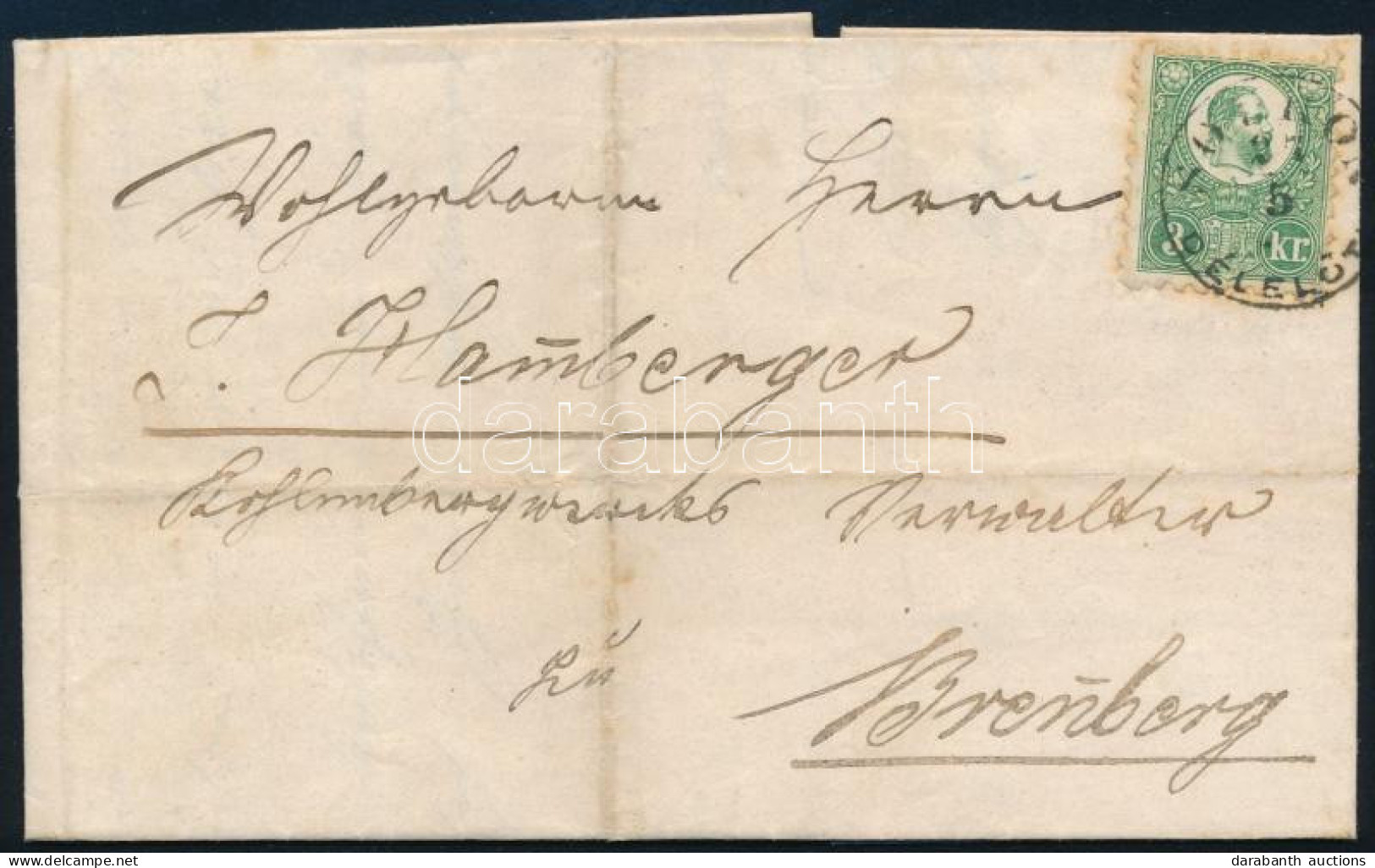 1872 Helyi Levél Réznyomat 3kr Bérmentesítéssel "SOPRON / DÉLELŐTT" (20.000+) - Other & Unclassified