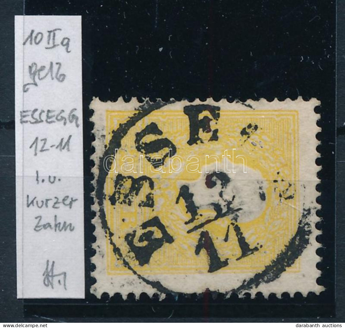 O 1858 2kr II Tipus, Sárga "ESSE(G)" Azonosítás: Strakosch - Otros & Sin Clasificación