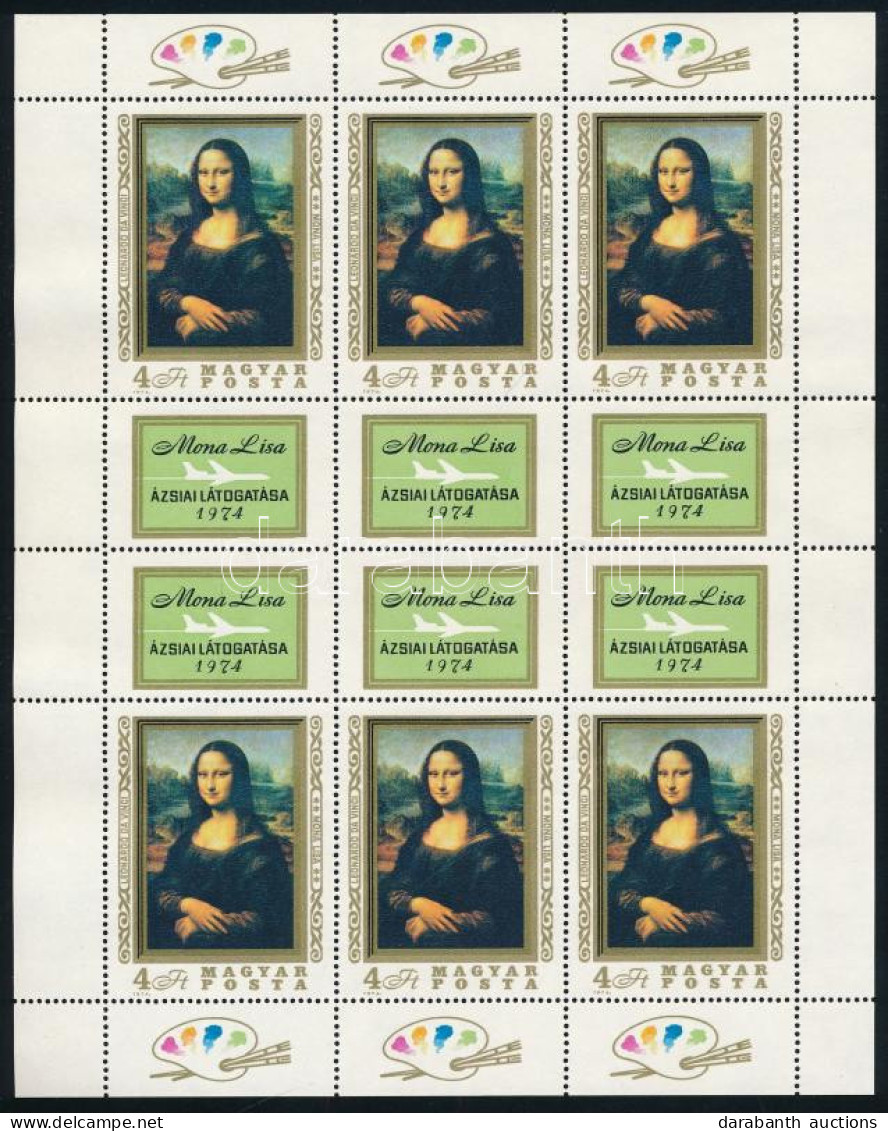 ** 1974 Mona Lisa 2 Db Kisív (26.000) - Autres & Non Classés