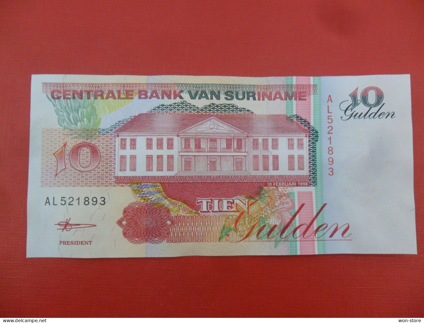 20014 - Suriname 10 Gulden 1998 - Surinam