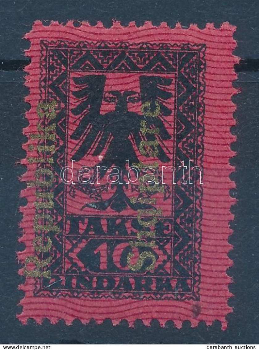 * Albánia 1925 Portó Mi 23 Arany Felülnyomás / Postage Due With Gold Overprint (**Mi EUR 200.-) - Sonstige & Ohne Zuordnung