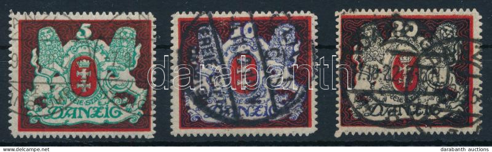 O Danzig 1921 Mi 87-89 (min Mi EUR 110,-) - Other & Unclassified