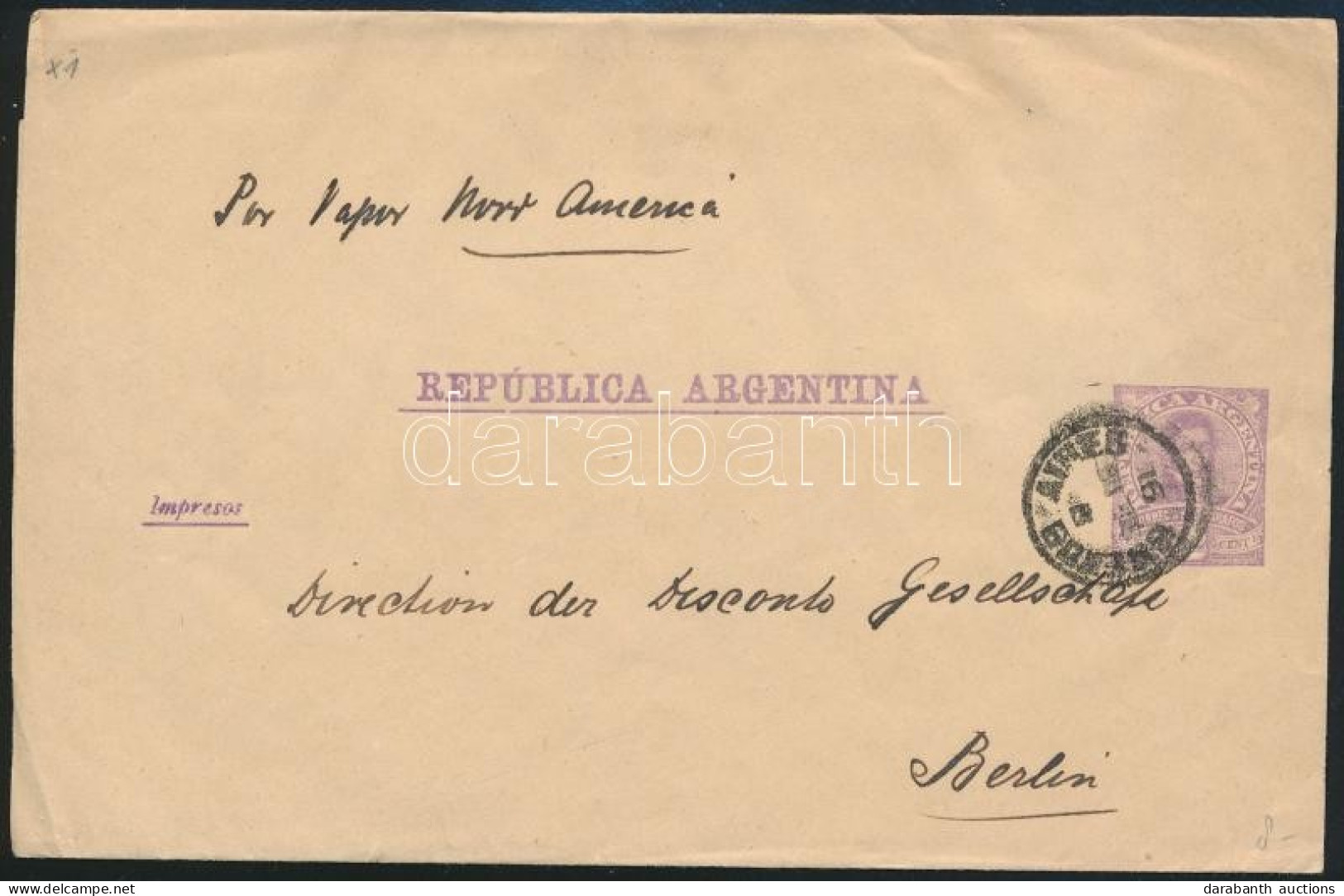 Argentína 1891 - Other & Unclassified
