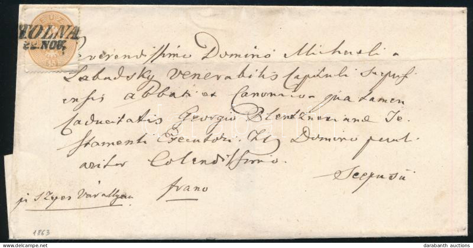 1863 15kr "TOLNA" - Scepusii (19.000) - Sonstige & Ohne Zuordnung