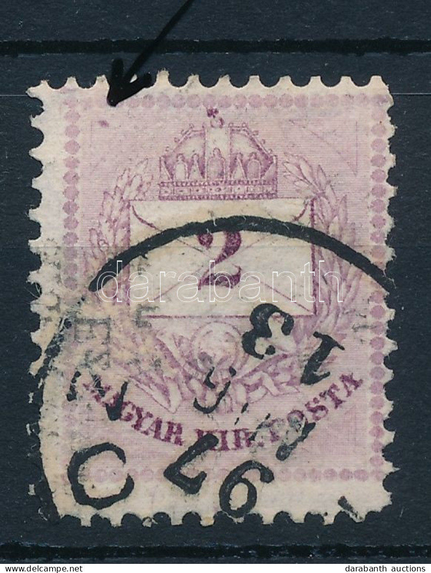 O 1881 2kr II. Típus, A Bal Felső Háromszögnél Javítás (ex Lovász) - Other & Unclassified