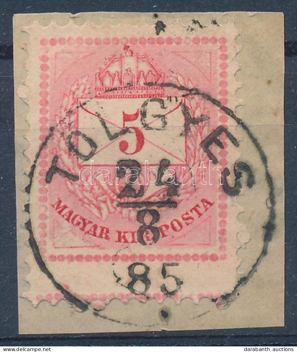 1881 5kr Durva Képbefogazással, Extra Magas Bélyeg (ex Lovász) / Mi 23 With Shifted Perforation - Altri & Non Classificati