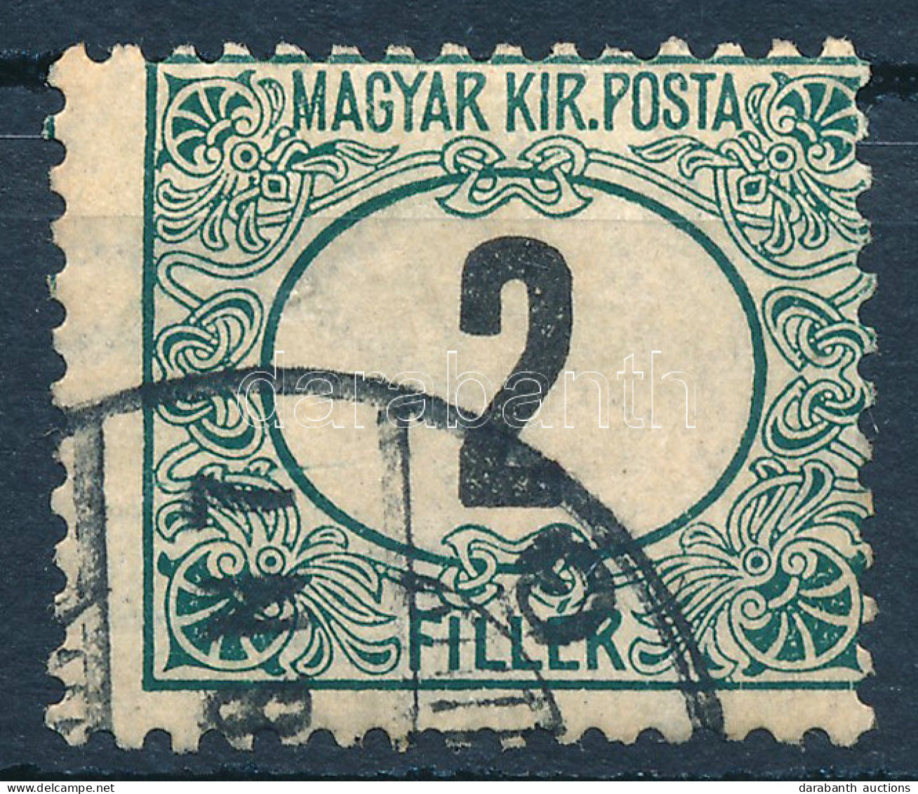 O 1903 Zöldportó "A" 2f Elfogazva - Autres & Non Classés