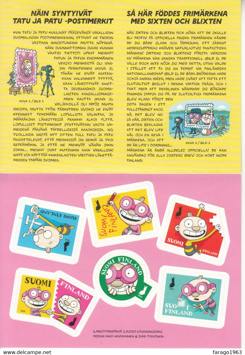 2020 Finland Comics Tatu & Patu Complete Booklet MNH @ BELOW FACE VALUE - Ongebruikt