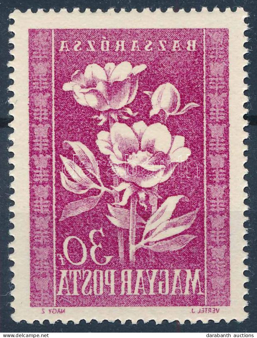 ** 1950 Virág (I.) 30f Gyönyörű Gépszínátnyomattal - Autres & Non Classés