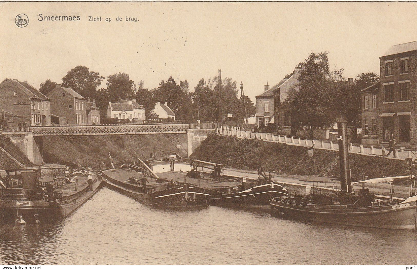 Smeermaes / Smeermaas : Zicht Op De Brug  (boten ) - Lanaken