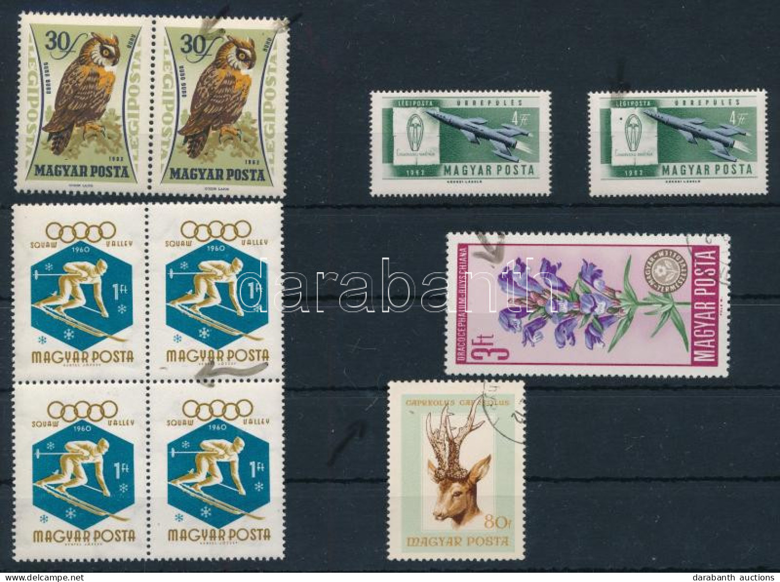 **, O 1960-1966 10 Db Bélyeg, Közte 5 Klf Bélyeg Festékpöttyel - Autres & Non Classés