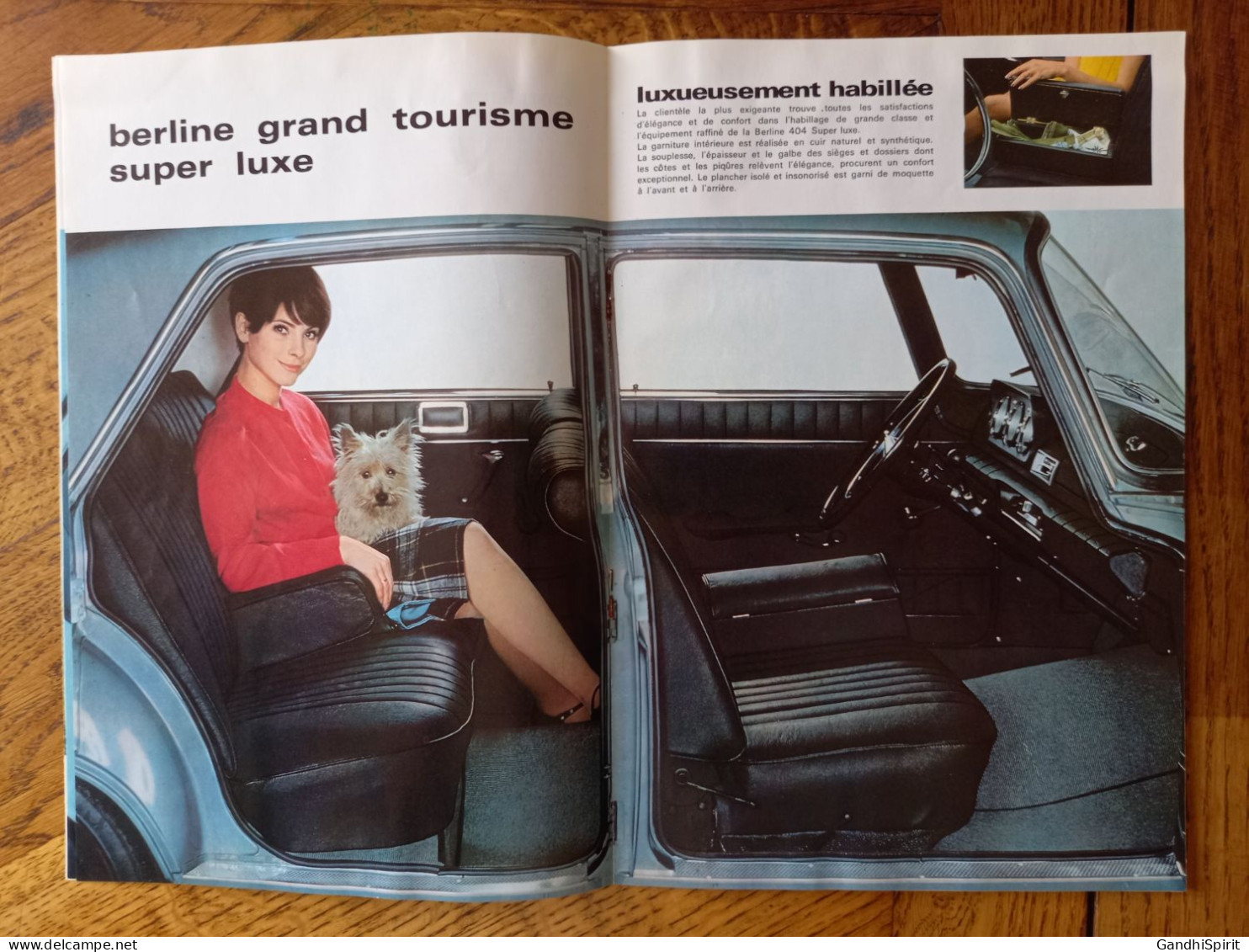 1968 Automobile Peugeot 404 - Voiture Berlines Confort, Grand Tourisme, Super Luxe - Automobile