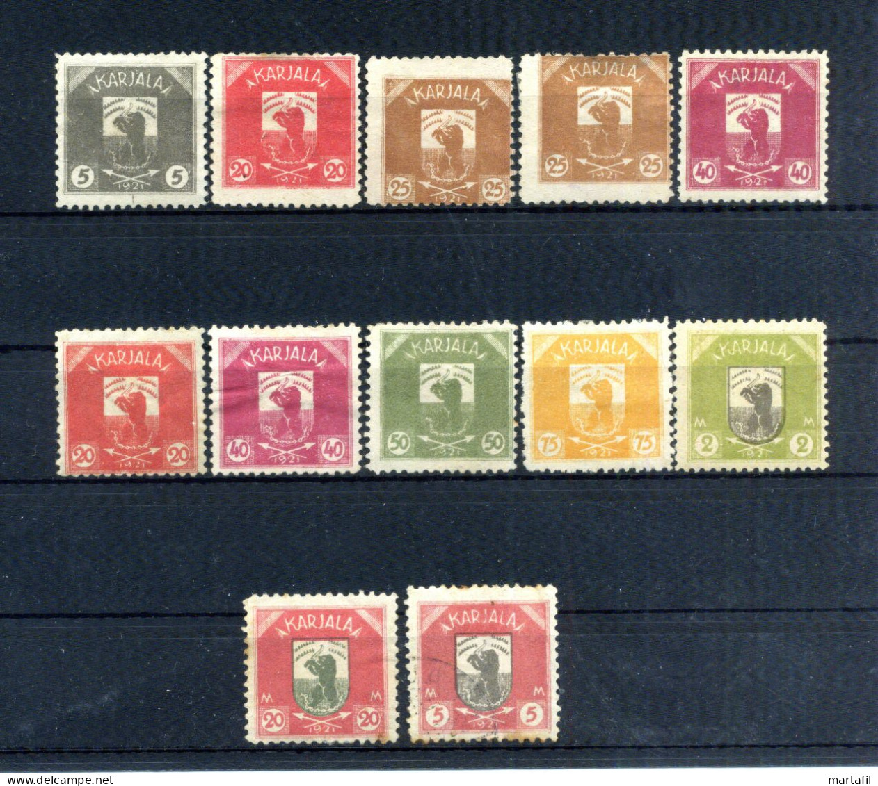 1922 FINLANDIA Carelia Governo Provvisorio LOTTO - Vedi Scansioni / See Scan - Local Post Stamps