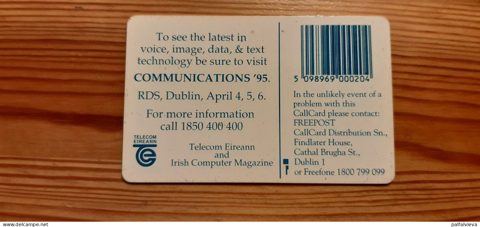 Phonecard Ireland - RDS Dublin - Ireland