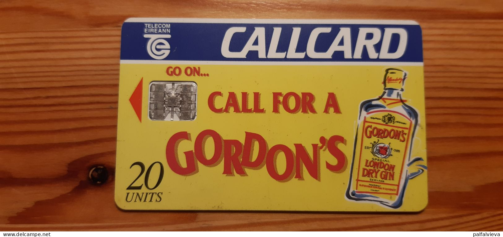 Phonecard Ireland - Alcohol, Gordon's Gin - Ierland