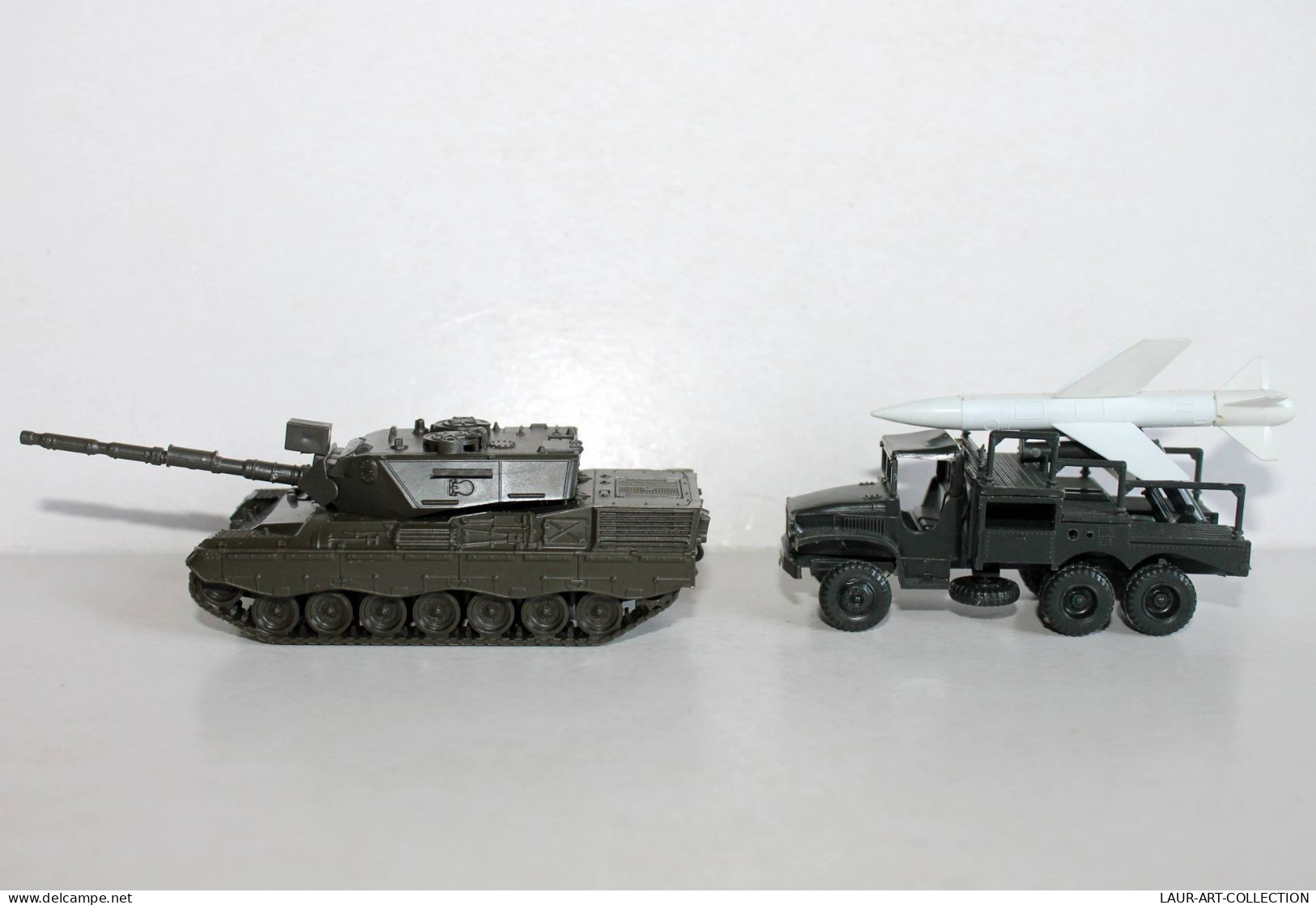 ROCO MINITANKS N257 LEOPARD 1 CHAR COMBAT + N114 LACROSSE LANCE MISSILE XM4E2 US ARMY, MODELE REDUIT MILITAIRE (1712.34) - Escala 1:87