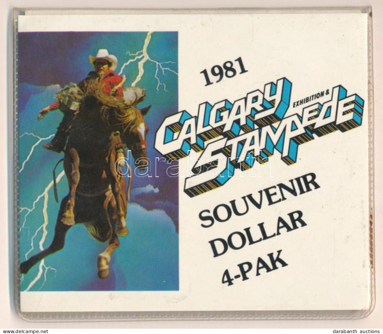 Kanada 1981. 1$ Ni "Calgary Stampede Souvenir Dollar - Saddle Bronc Ride" érmeszett Eredeti Tokban (4xklf) T:UNC Canada  - Sin Clasificación