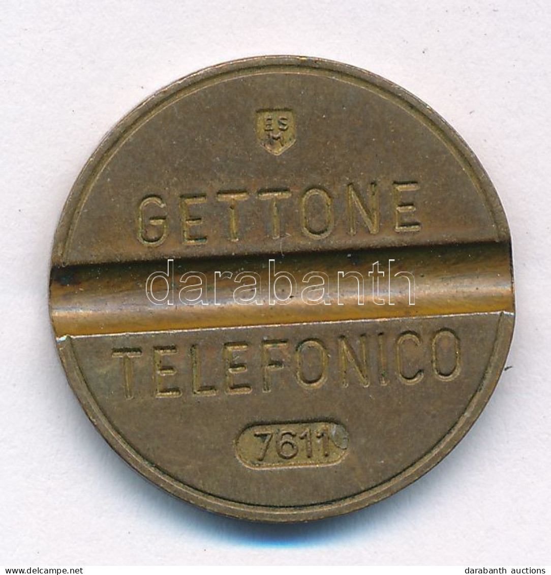 Olaszország / Milánó 1976. Sárgaréz Telefon Bárca T:XF Italy / Milan 1976. Brass Telephone Token C:XF - Sin Clasificación