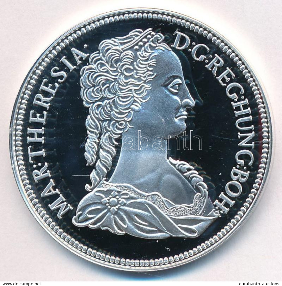 DN "Magyar Tallérok Utánveretben - Mária Terézia Tallérja 1741" Ag Emlékérem (20g/0.999/38,6mm) T:PP - Unclassified