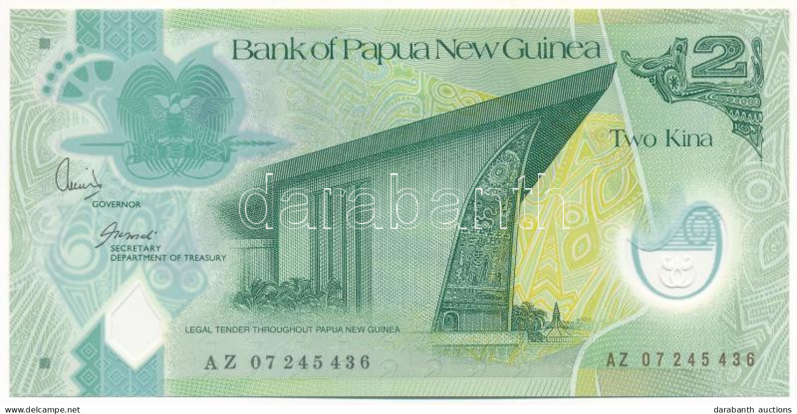 Pápua Új-Guinea ~2007. 2K T:UNC Papua New Guinea ~2007. 2 Kina C:UNC - Unclassified