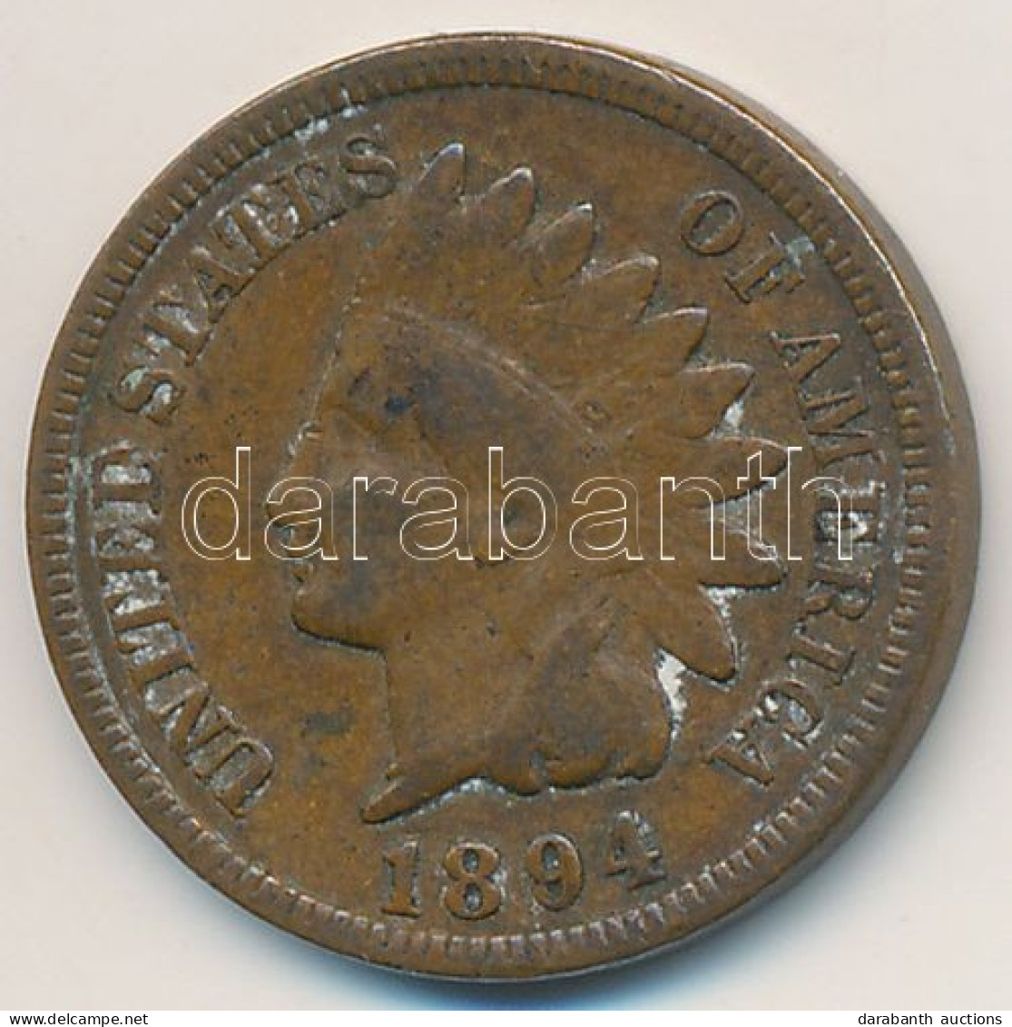 Amerikai Egyesült Államok 1894. 1c "Indián Fej" T:2- USA 1894. 1 Cent Br "Indian Head" C:VF - Unclassified