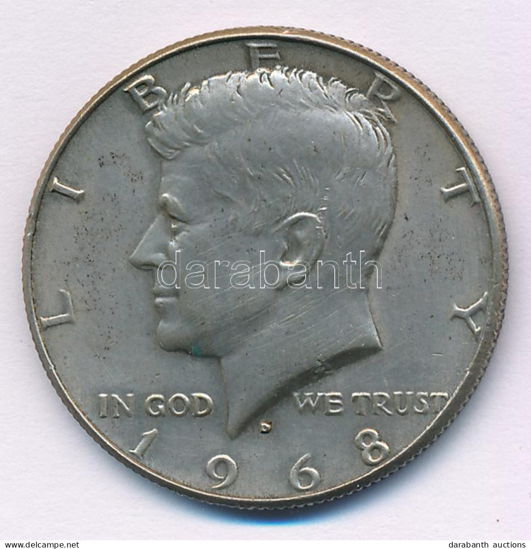 Amerikai Egyesült Államok 1968D 1/2$ Ag "Kennedy" T:XF USA 1968D 1/2 Dollar Ag "Kennedy" C:XF Krause KM#202a - Ohne Zuordnung