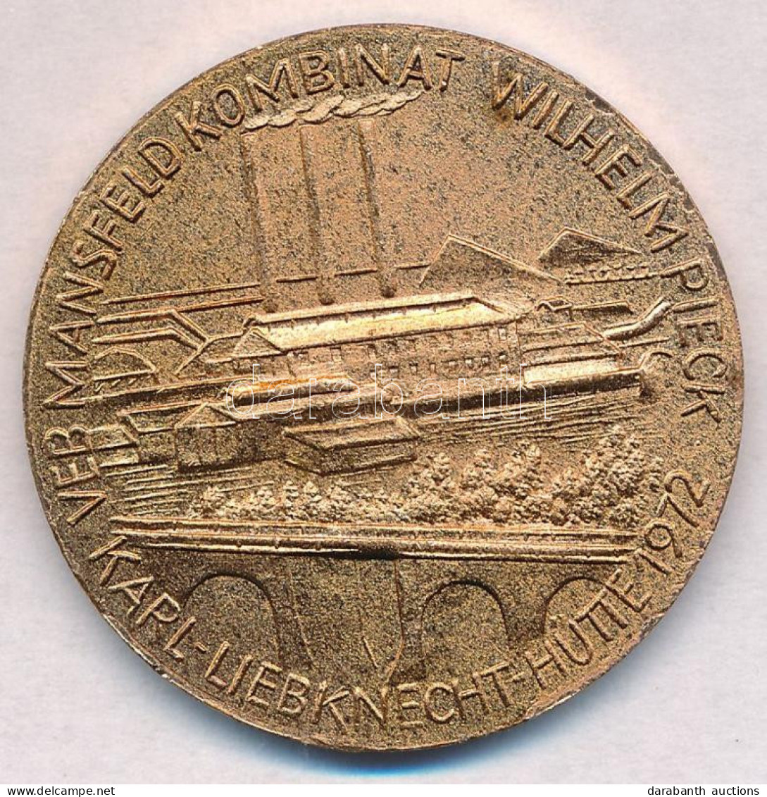 NDK 1972. "VEB Mansfeld Kombinat" Fém Emlékérem T:2 GDR 1972. "VEB Mansfeld Kombinat" Metal Commemorative Medallion C:2 - Unclassified