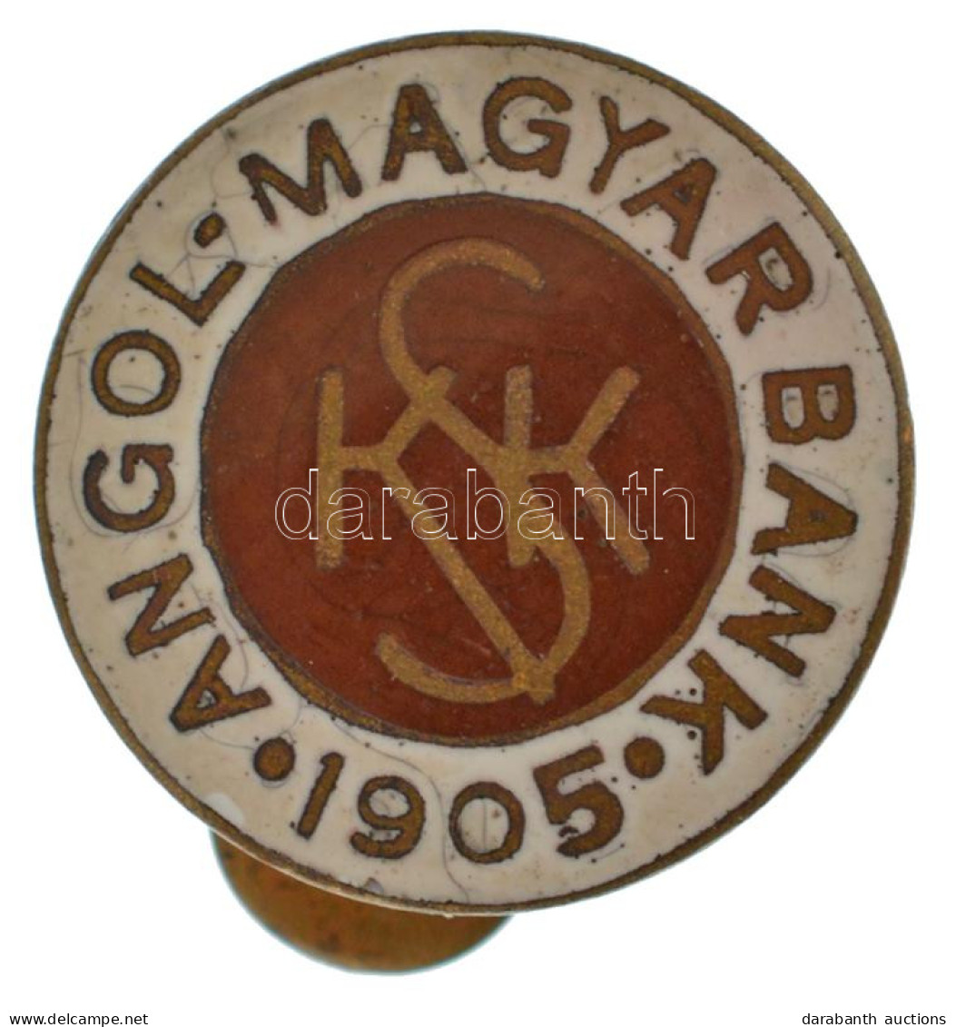 ~1930. "Angol-Magyar Bank 1905" Zománcozott Gomblyukjelvény "LUDVIG BP" Gyártói Jelzéssel (17mm) T:AU,XF - Unclassified