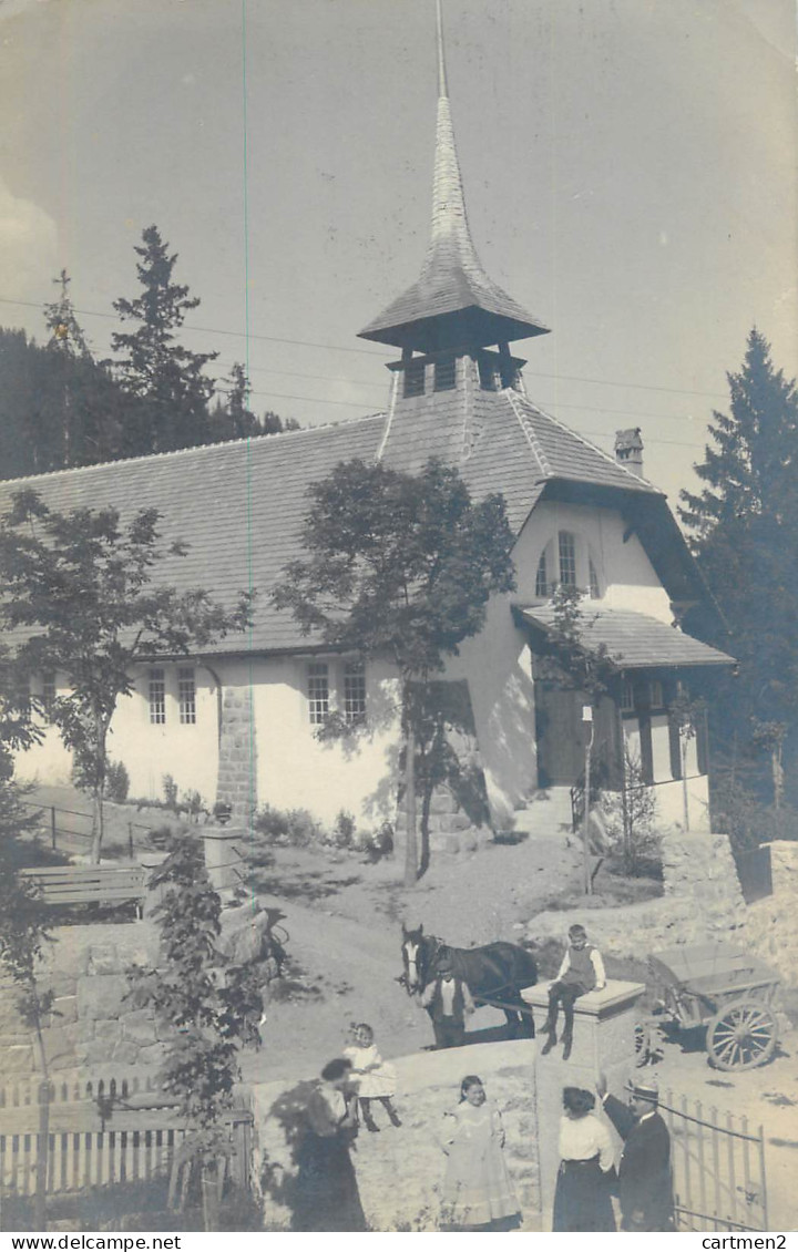 CARTE PHOTO : CHAPELLE DES CORNILLONS DE PREGNY-CHAMBESY SUISSE  - Pregny-Chambésy