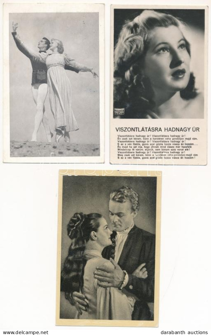 **, * Magyar Színésznők és Színészek - 5 Db Vegyes Képeslap / Hungarian Actors And Actresses - 5 Mixed Postcards - Ohne Zuordnung