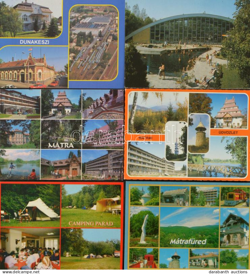 ** 103 Db MODERN Használatlan Magyar Város Képeslap / 103 MODERN Unused Hungarian Town-view Postcards - Ohne Zuordnung