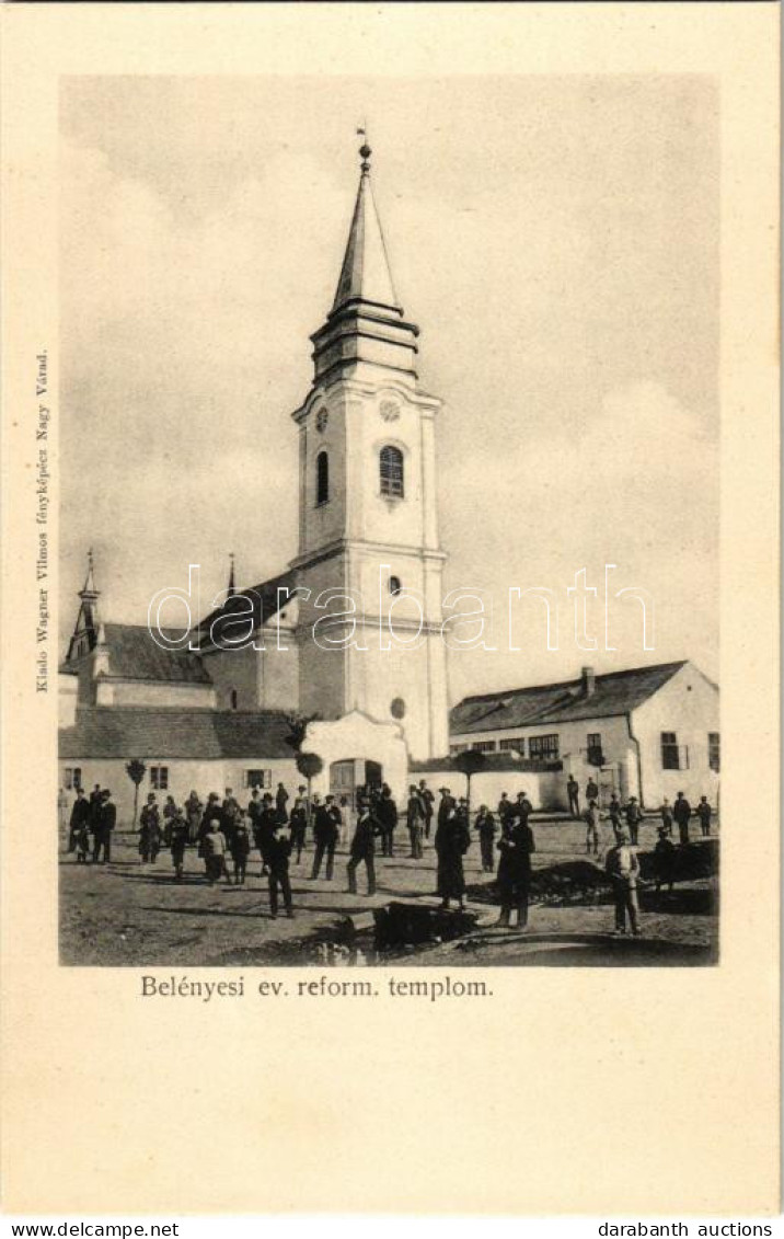 ** T1/T2 Belényes, Beius; Református Templom. Wagner Vilmos Fényképész Kiadása / Calvinist Church - Ohne Zuordnung