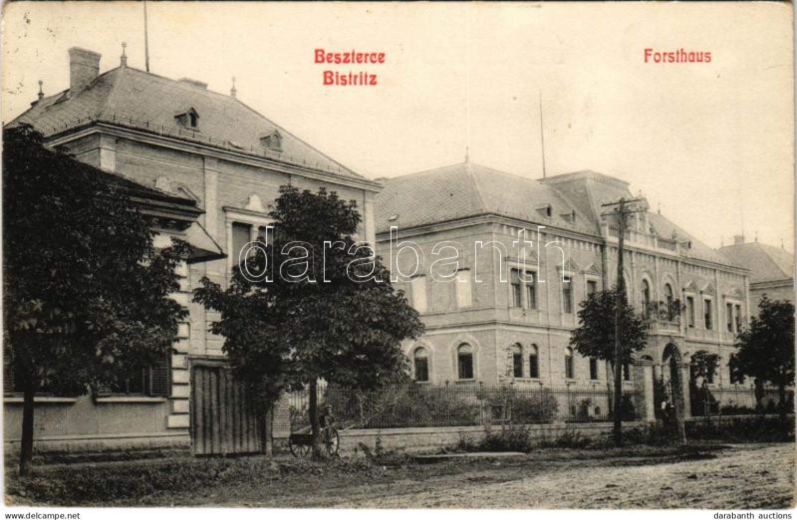 T2/T3 1909 Beszterce, Bistritz, Bistrita; Forsthaus / Erdészlak / Forester's House (EK) - Unclassified