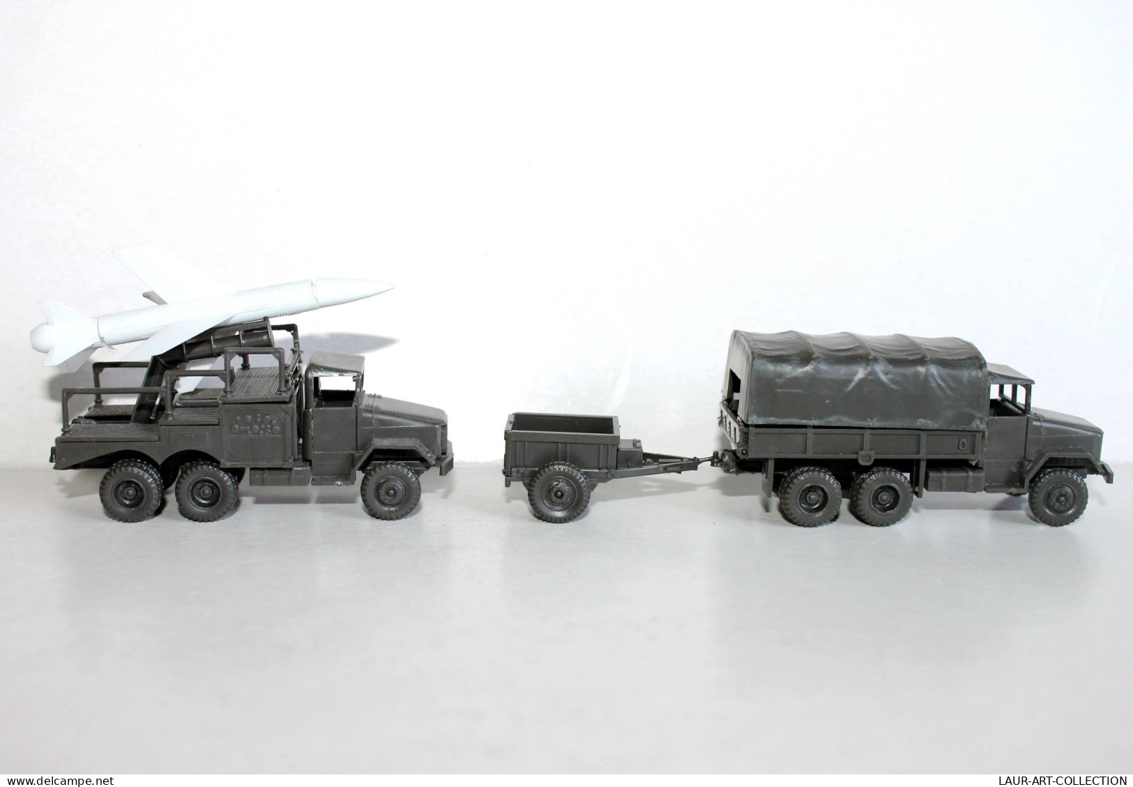 ROCO MINITANK N°115S CAMION M35 CCKW 353 + N°114 LACROSSE LANCE MISSILE + REMORQUE MUNITIONS, MODELE REDUIT (1712.35) - Scala 1:87