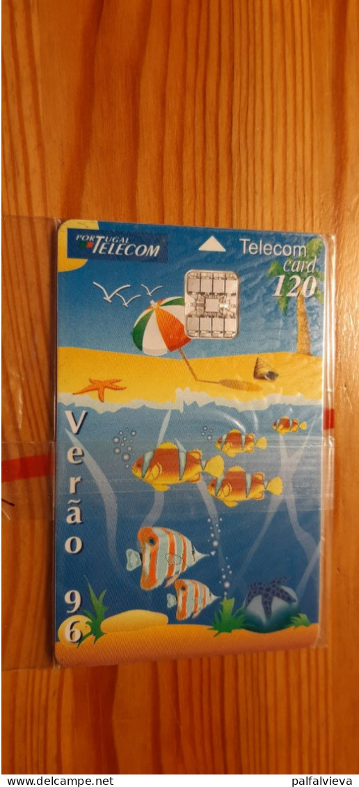 Phonecard Portugal - Summer 96, Fish - Mint In Blister - Portugal