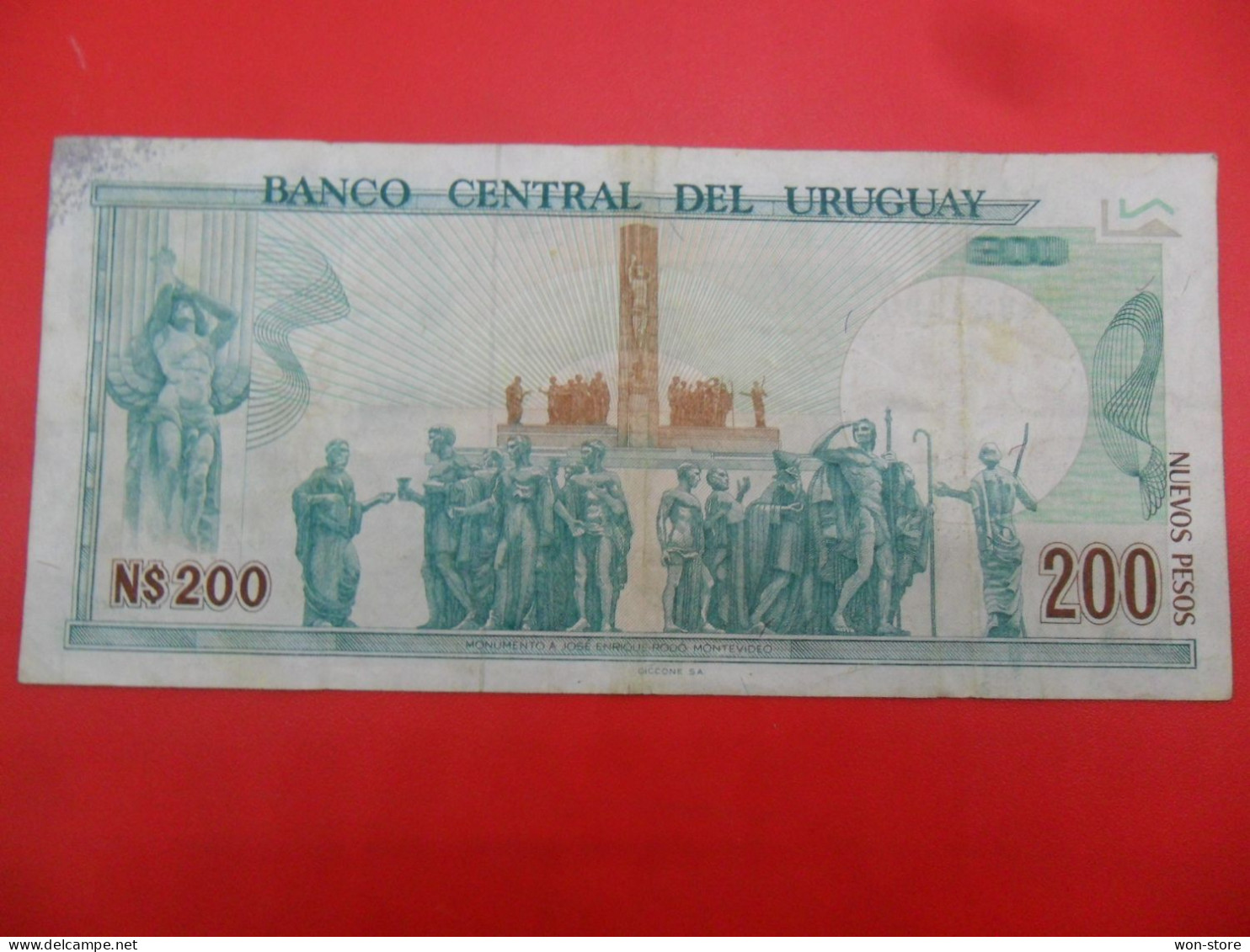 5430 - Uruguay 200 Nuevos Pesos 1986 - Uruguay