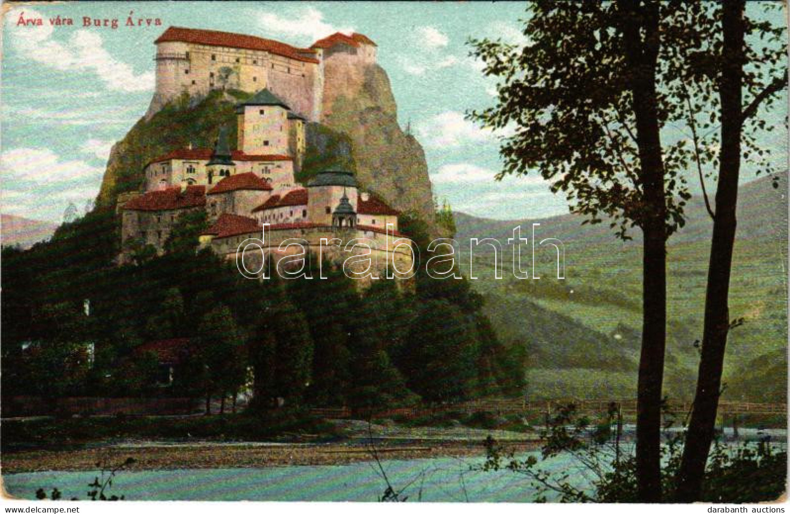 ** T2/T3 Árvaváralja, Oravsky Podzámok; Árva Vára. Feitzinger Ede No. 871. Aut. / Burg Árva / Oravsky Zámok / Castle (EK - Unclassified