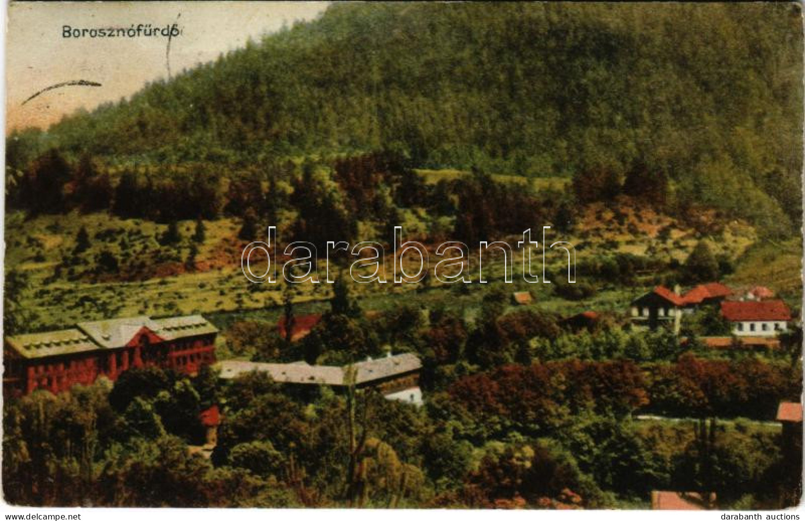 T2/T3 1910 Borosznófürdő, Brusno-kúpele (Borosznó, Brusznó, Brusno); Látkép / General View, Spa (EK) - Ohne Zuordnung