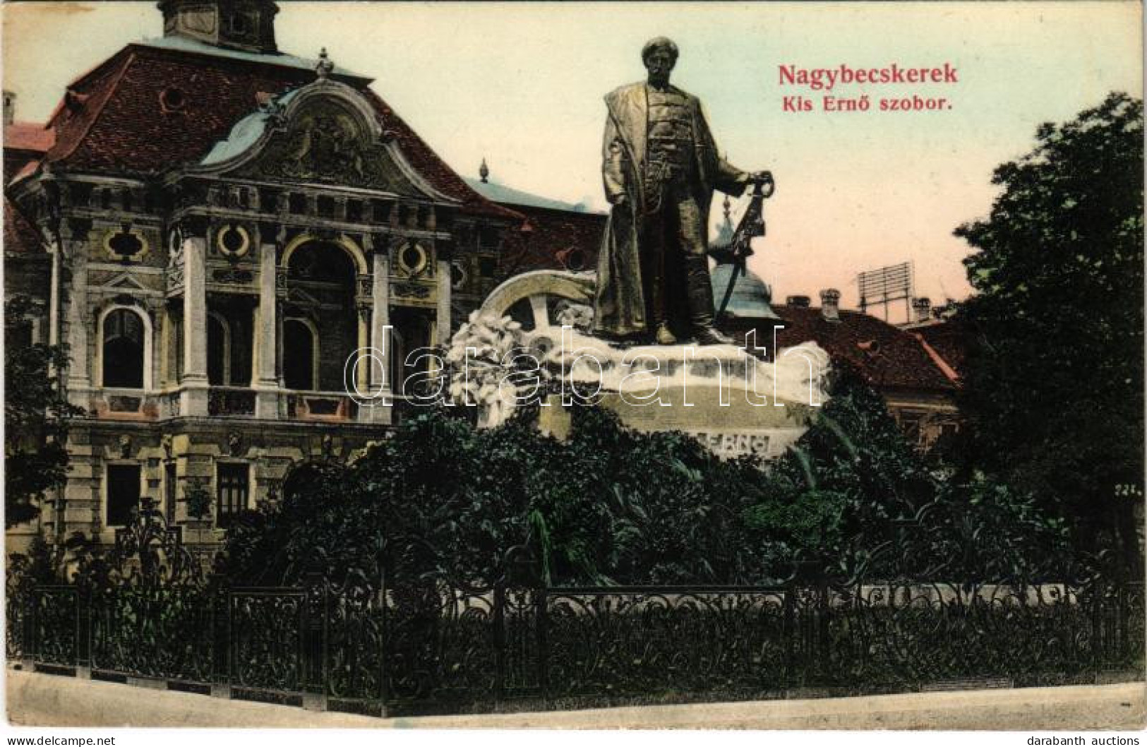 T2/T3 1906 Nagybecskerek, Zrenjanin, Veliki Beckerek; Megyeháza, Kiss Ernő Aradi Vértanú Szobra (1919-ben Felrobbantottá - Sin Clasificación