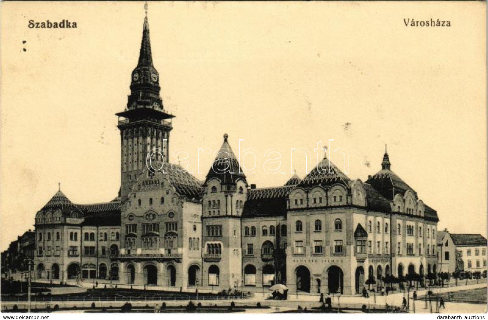 T2 1913 Szabadka, Subotica; Városháza, Taussig Vilmos üzlete / Town Hall, Shop - Non Classificati