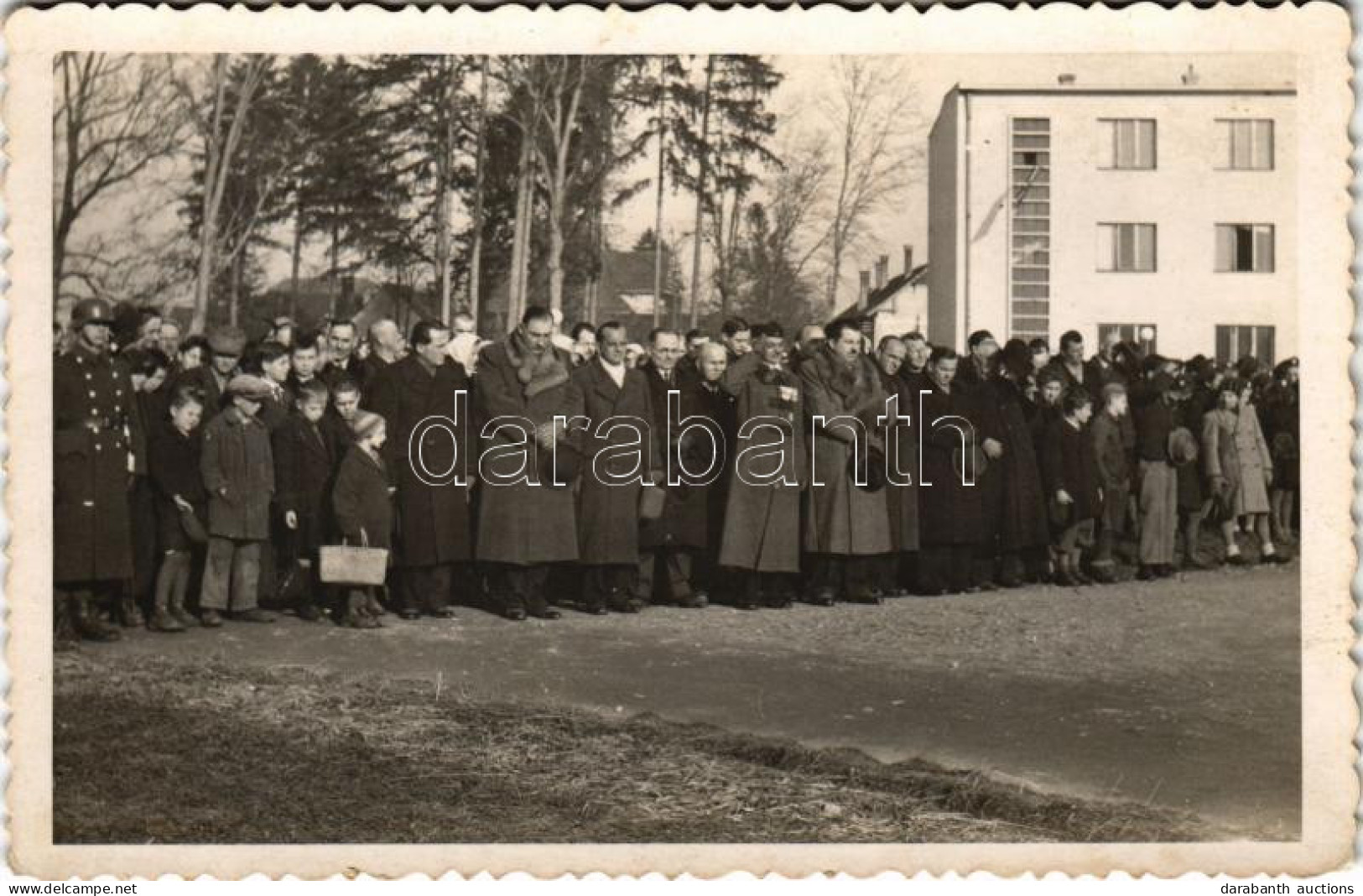 * T2/T3 1941 Muraszombat, Murska Sobota; Bevonulás, Nézők. Reesch-Kolossa Fényképészeti Műterme / Entry Of The Hungarian - Ohne Zuordnung