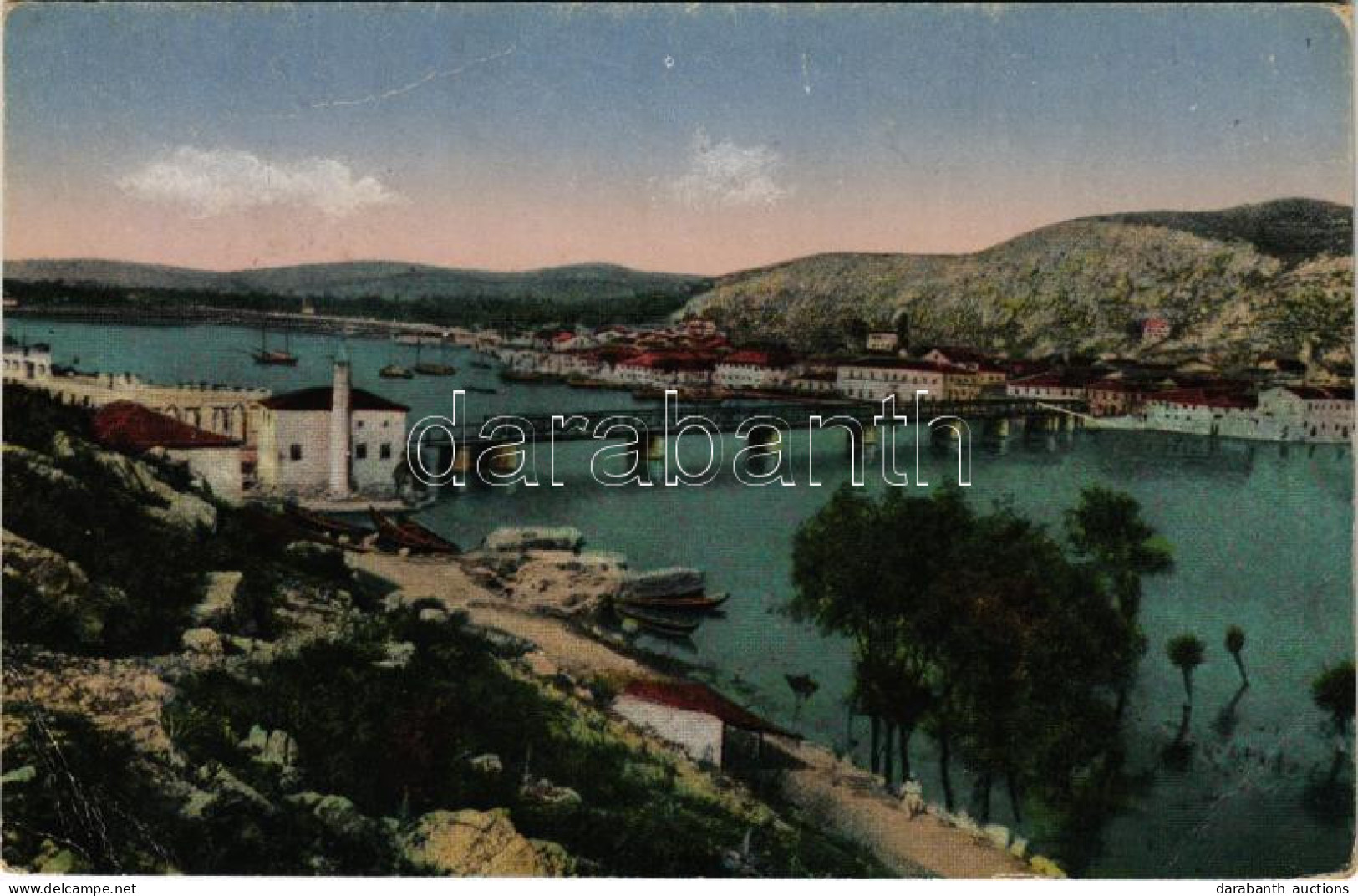 T2/T3 1918 Shkoder, Shkodra, Skadar, Skodra, Scutari, Skutari; Molo Und Bojana-Brücke / Móló és Bojana Híd / Molo, Bridg - Ohne Zuordnung