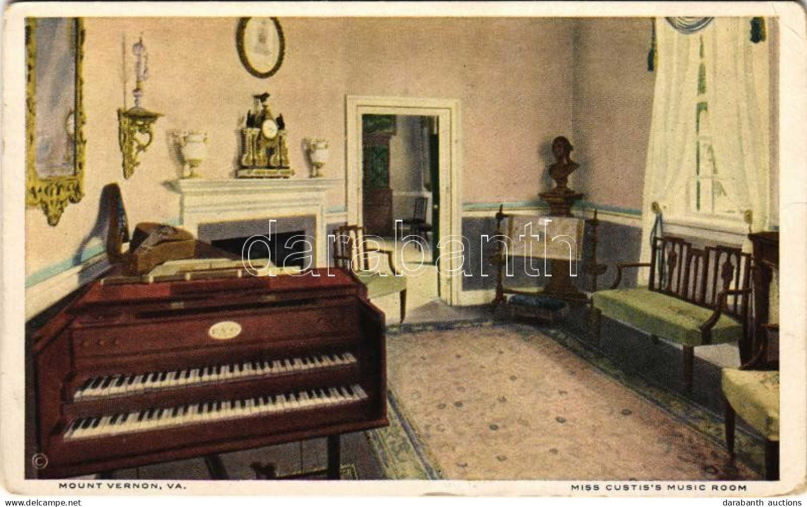 ** T2/T3 Mount Vernon (Virginia), Miss Custis's Music Room (EK) - Ohne Zuordnung