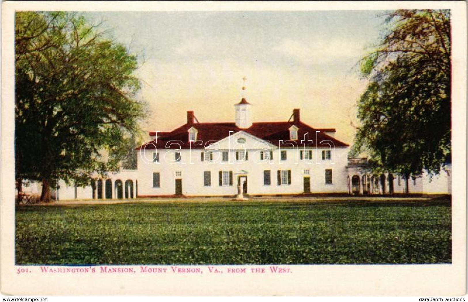 ** T1 Mount Vernon (Virginia), Washington's Mansion, From The West - Non Classés