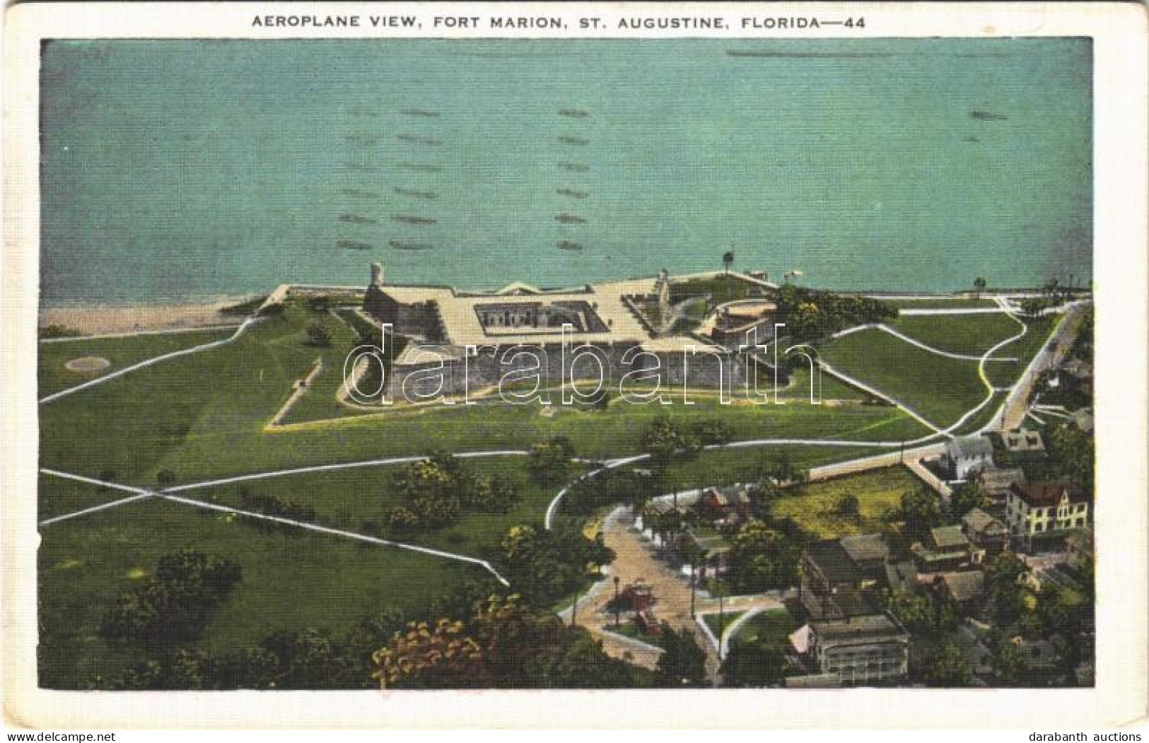 T2/T3 1939 St. Augustine (Florida), Aeroplane View, Fort Marion (Rb) - Unclassified