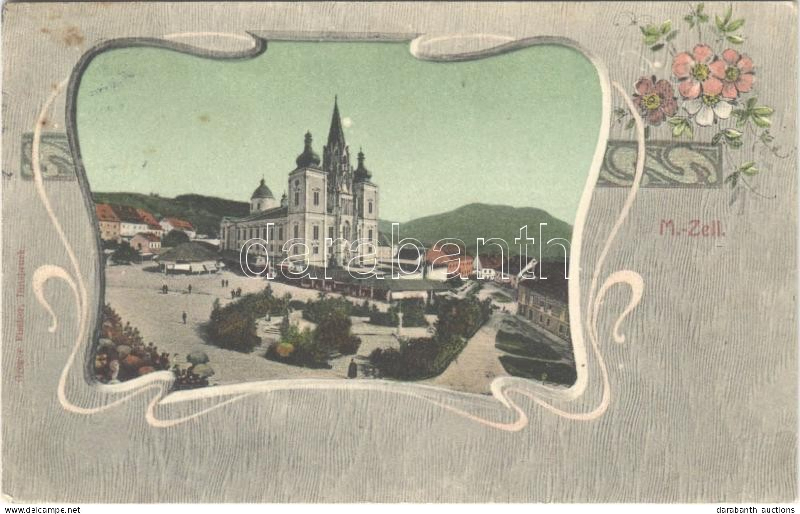 * T3 1907 Mariazell, Church. Art Nouveau, Floral (Rb) - Ohne Zuordnung