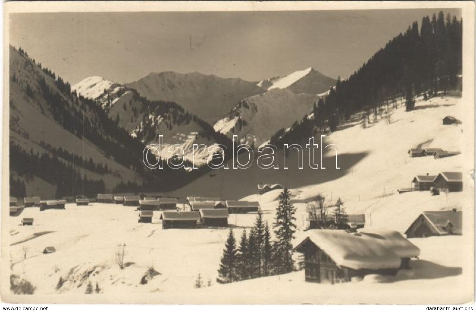 T2/T3 1928 Mittelberg (Vorarlberg), Bödmen / Ski Resort, Winter (small Tear) - Ohne Zuordnung