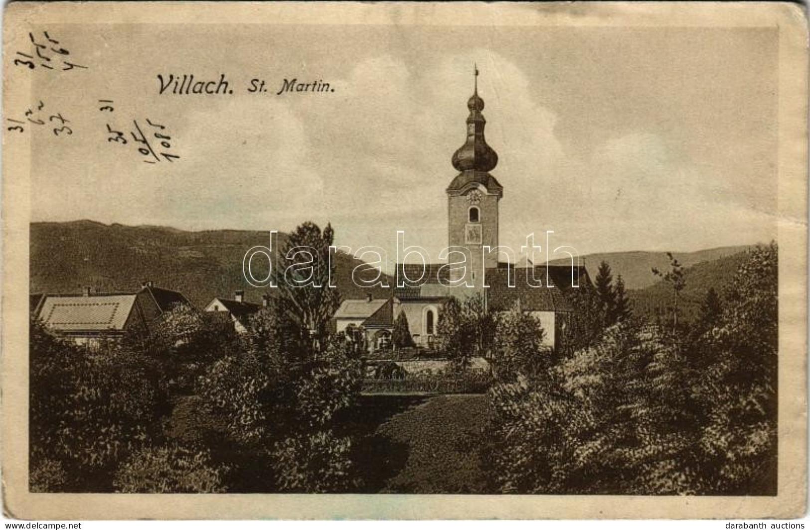 T3 1917 Villach, St. Martin / Church. Verlagsanstalt Bogensberger Nr. 6214. (EB) - Non Classés