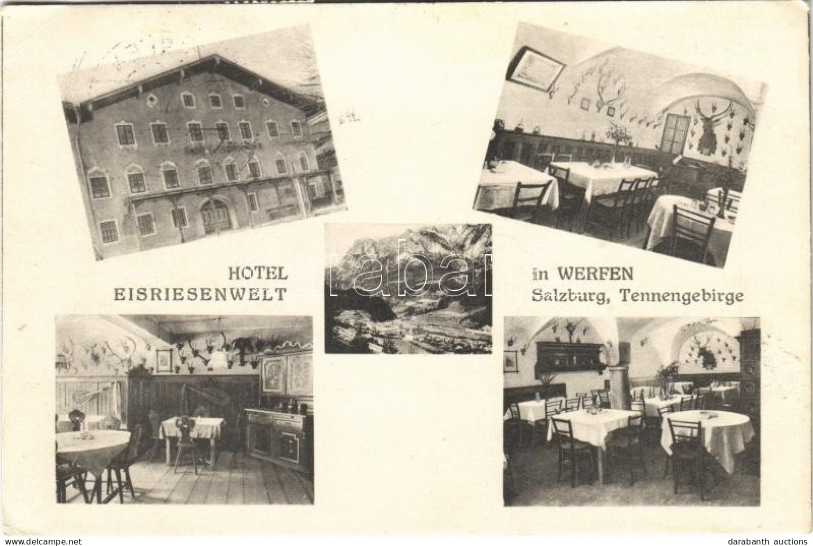 T2/T3 1930 Werfen, Hotel Eisriesenwelt (Salzburg, Tennengebirge) / Interior (EK) - Unclassified