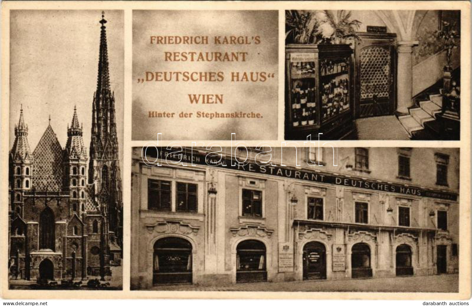 ** T2 Wien, Vienna, Bécs; Restaurant Deutsches Haus. Hinter Der Stephanskirche / Restaurant, Interior - Ohne Zuordnung